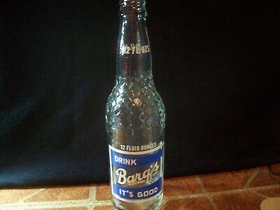 Barg's Logo - VINTAGE DRINK BARG'S ITS GOOD Root Beer Bottle 12 oz Blue Logo MINT  CONDITION