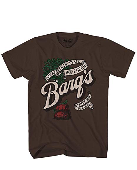 Barg's Logo - Barq's Root Beer Shirt Soda Pop Drink Funny Classic Vintage Logo Men's  T-Shirt