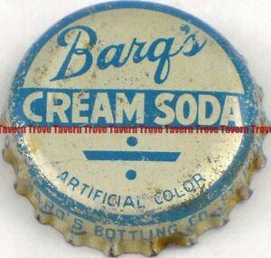 Barg's Logo - Details about 1940s Minnesota ST PAUL Barqs BARQ'S CREAM SODA Cork Crown  Bottle Cap