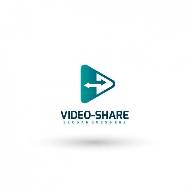 Share Logo - Video share logo template Vector