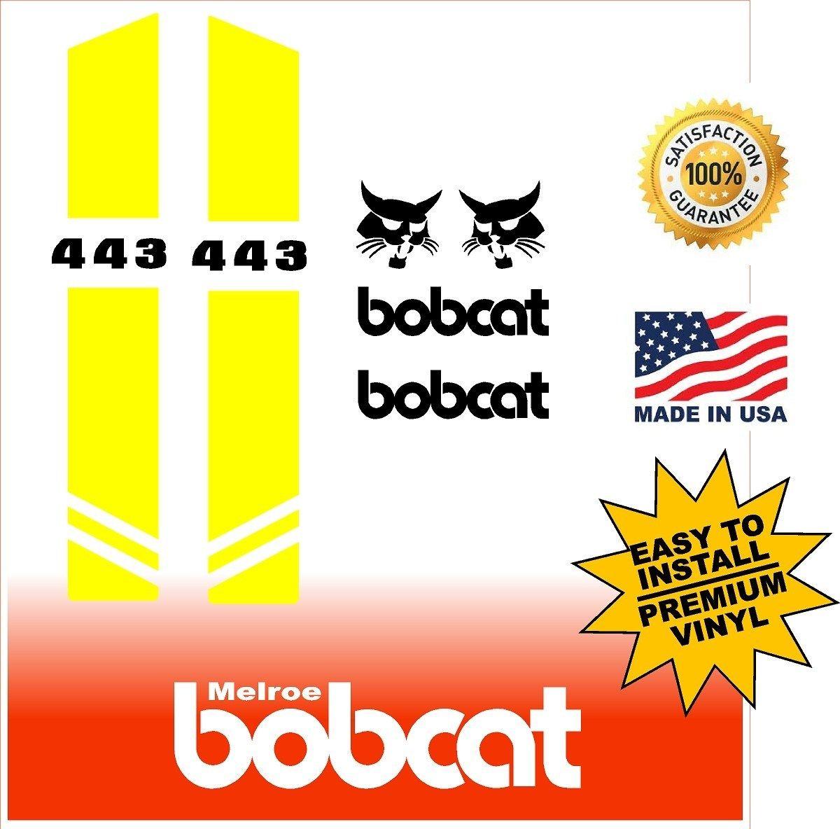 443 Logo - Bobcat 443 replacement decal kit - Machine Decals