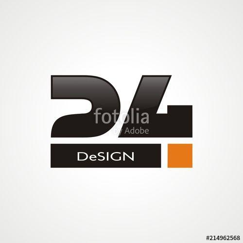 Twenty-Four Logo - Logo / number twenty four logo concept Stock image and royalty