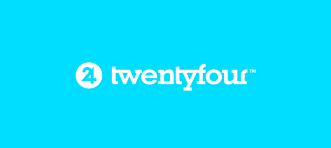 Twenty-Four Logo - logo #logodesign #coolstuff #advertising #design #graphic