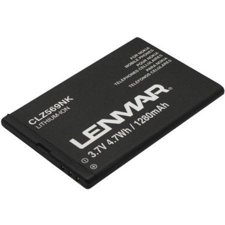 Lenmar Logo - Lenmar CLZ569NK Lithium Ion Battery, 3.7V 1280mAh CLZ569NK