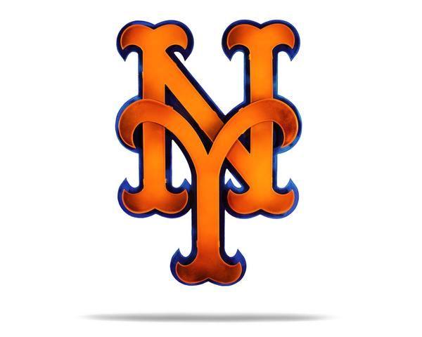 NY Logo - New York Mets NY 3D Metal Artwork