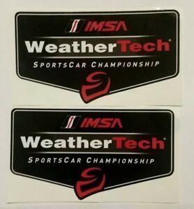 IMSA Logo - Details about 2 IMSA WEATHERTECH racing decals stickers 3.5X6