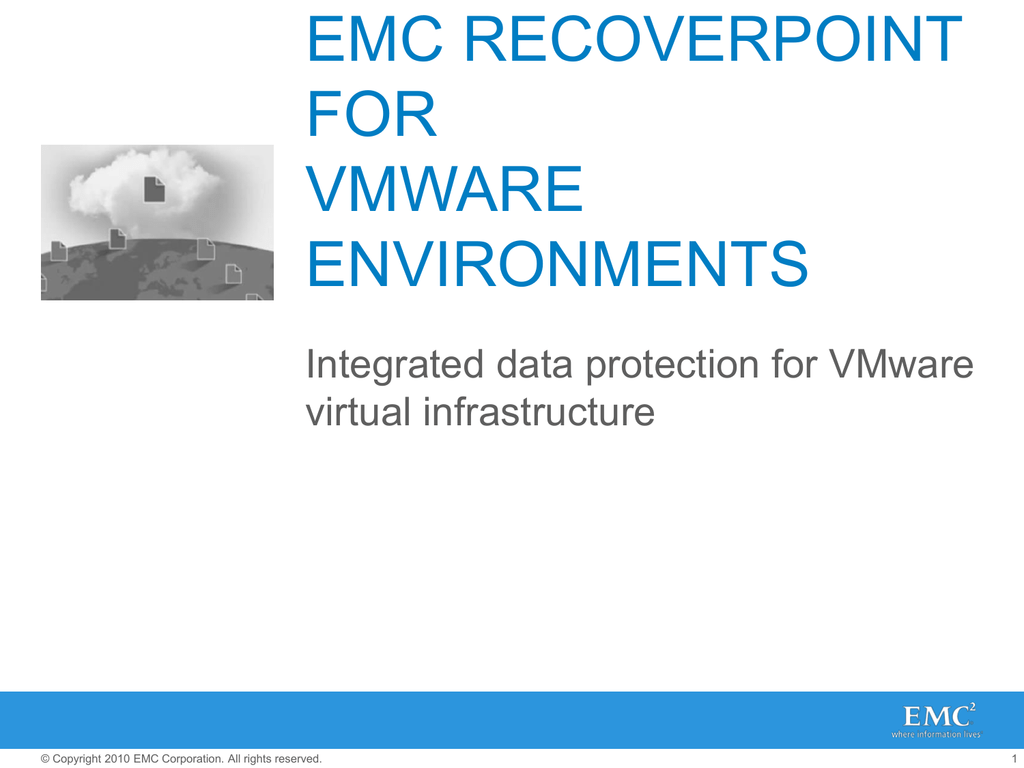 RecoverPoint Logo - EMC RecoverPoint for VMware Environments