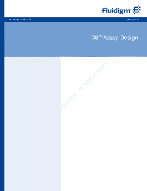 Fluidigm Logo - Fillable Online Fluidigm D3 Assay Design User Guide - Fluidigm ...