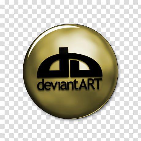 Deviant Logo - Network Gold Icons,,, brown and black Deviant Art logo transparent ...