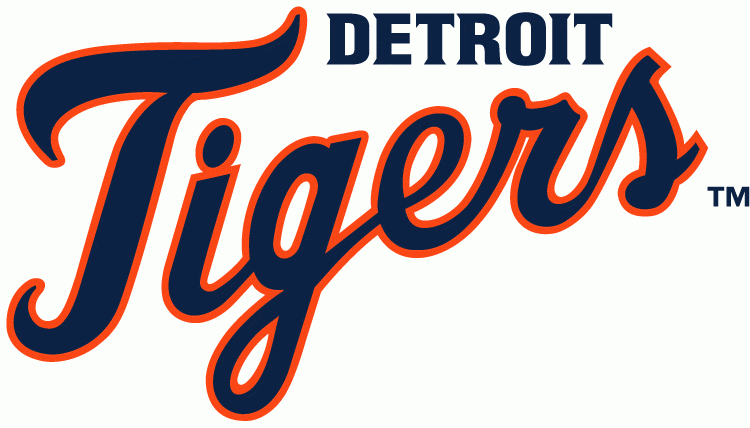 Tigers's Logo - Detroit Tigers Wordmark Logo - American League (AL) - Chris ...