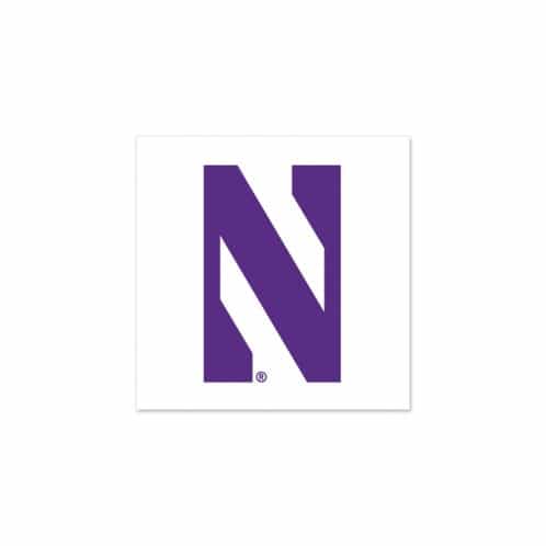 Northwestern Logo - Northwestern University Wildcats Temporary Tattoos with Stylized N Logo  Pack of 4