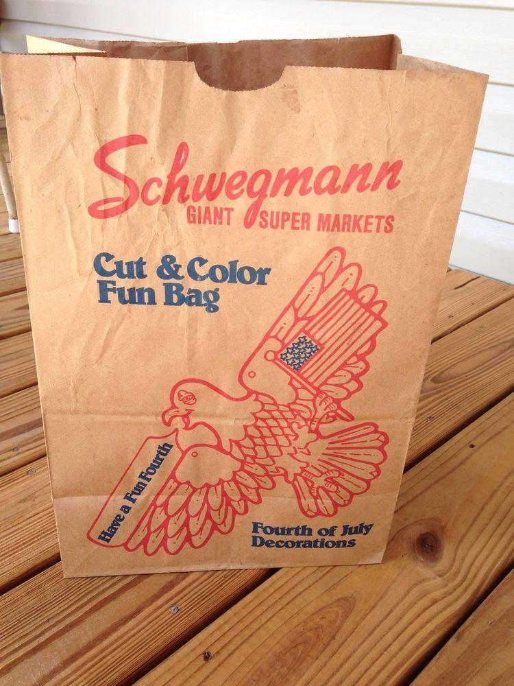 Schwegmann's Logo - Vintage 4th of July Schwegmann Grocery Bag from New Orleans, LA ...