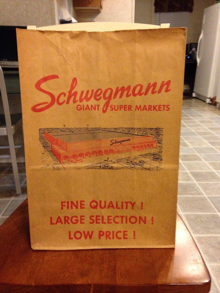 Schwegmann's Logo - Details about Vintage Schwegmann Grocery Paper Bag New Orleans Makin