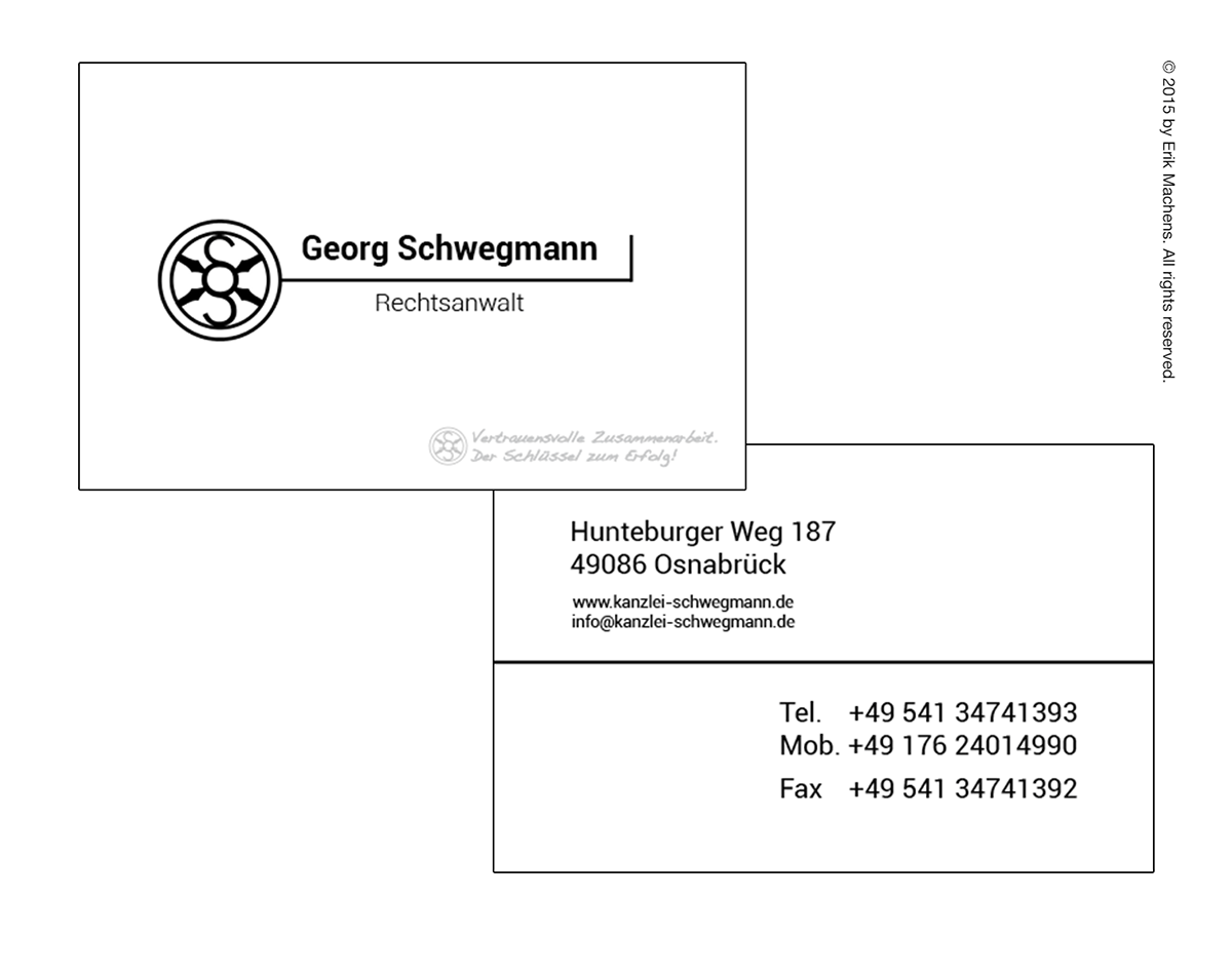 Schwegmann's Logo - Logo design, business card, Lawyer G. Schwegmann, 2014 on Behance