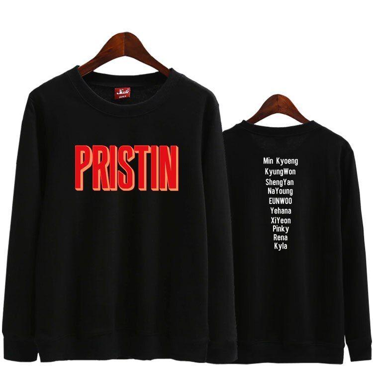 Pristin Logo - US $16.72 43% OFF|Kpop new idol group pristin logo/all member name printing  o neck pullover thin sweatshirt fans supportive loose hoodies-in Hoodies &  ...