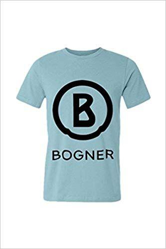 Bogner Logo - Mans Round Neck T-shirt Bogner Brand Logo Sky Blue Style ...