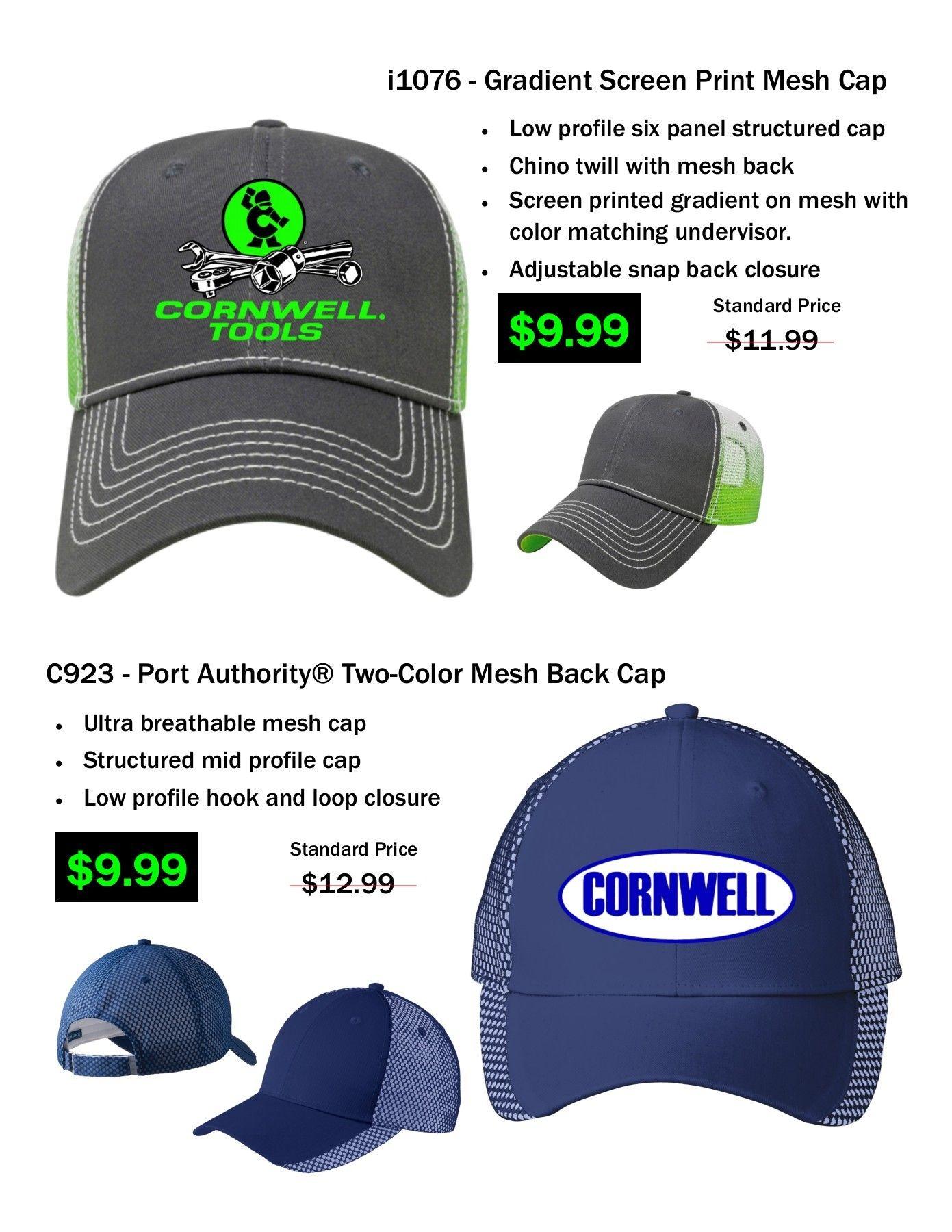 Cornwell Logo - Cornwell Tools Hat & Caps Pages 1