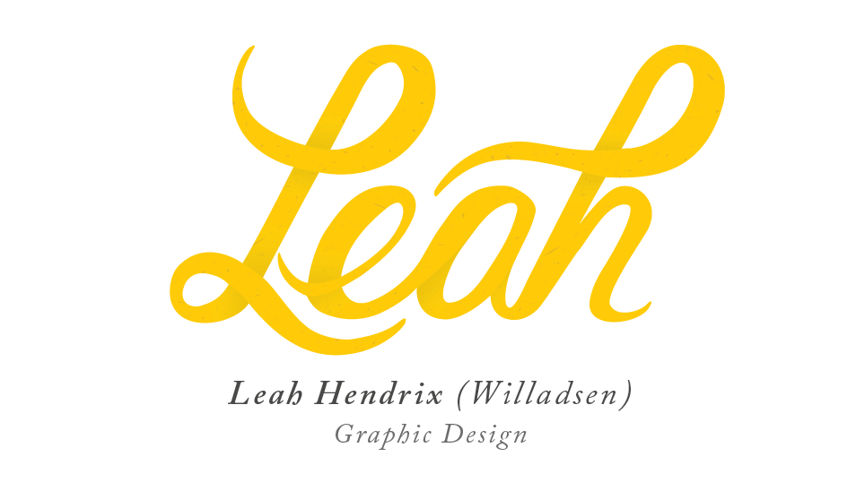 Leah Logo - Type Treatments & Logos - Leah Hendrix