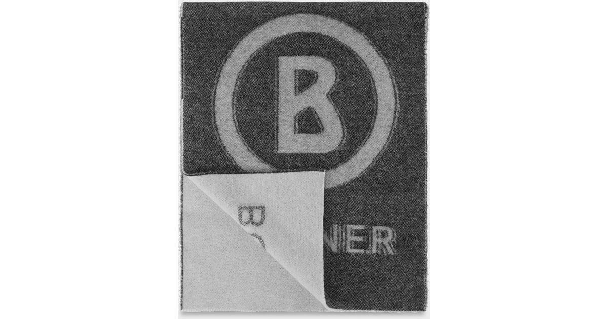 Bogner Logo - Bogner Scarf In Black Gray For Men