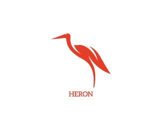 Egret Logo - Heron Designed