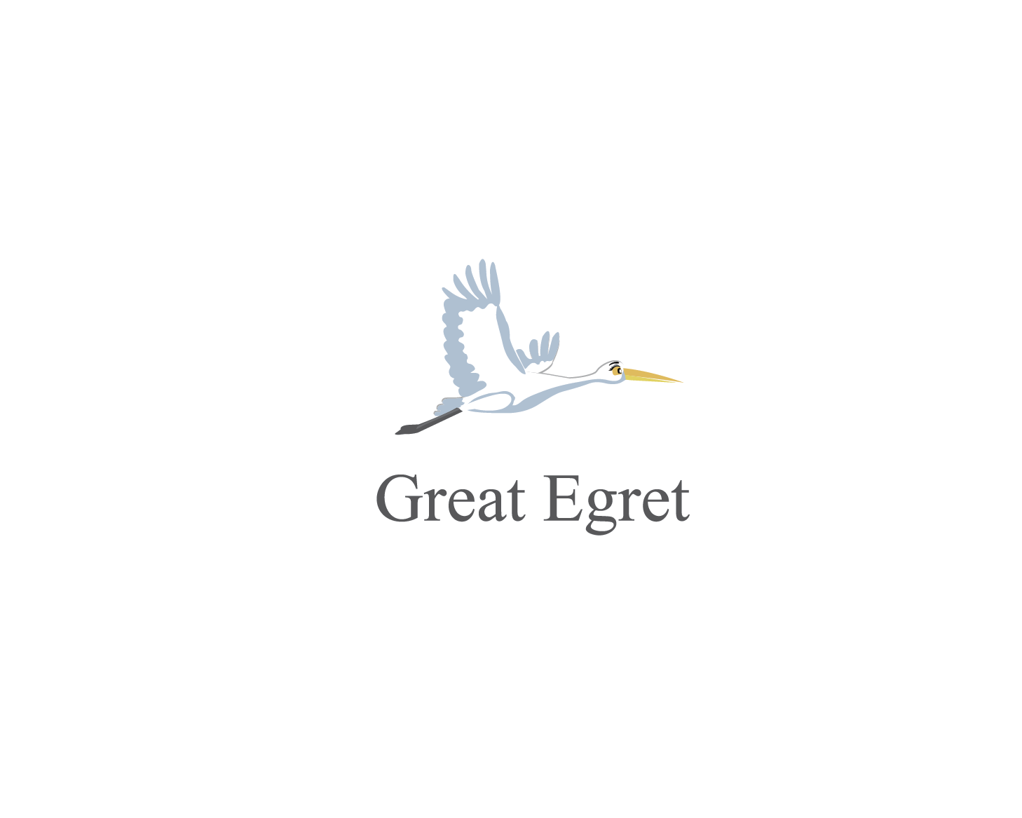 Egret Logo - Elegant, Playful, Life Coaching Logo Design for Great Egret