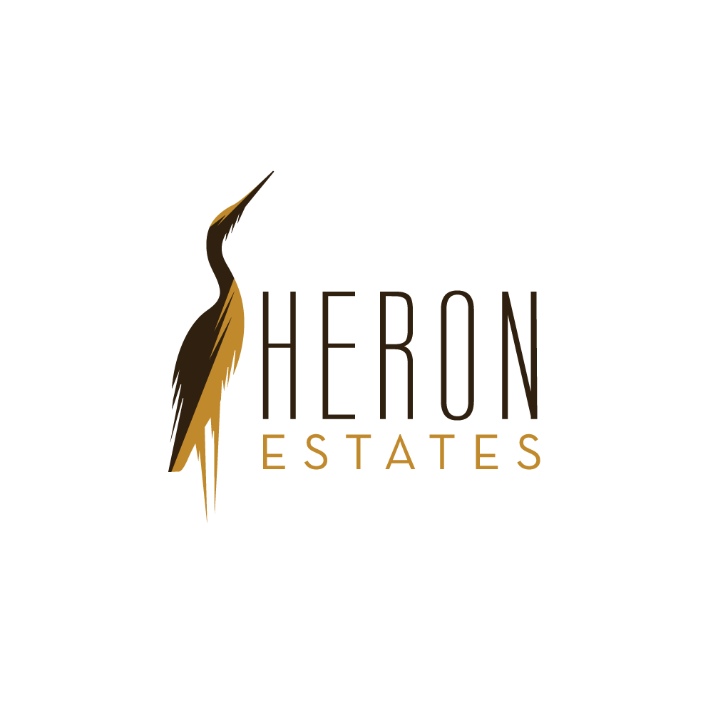 Egret Logo - SOLD—Heron Estates Logo Design