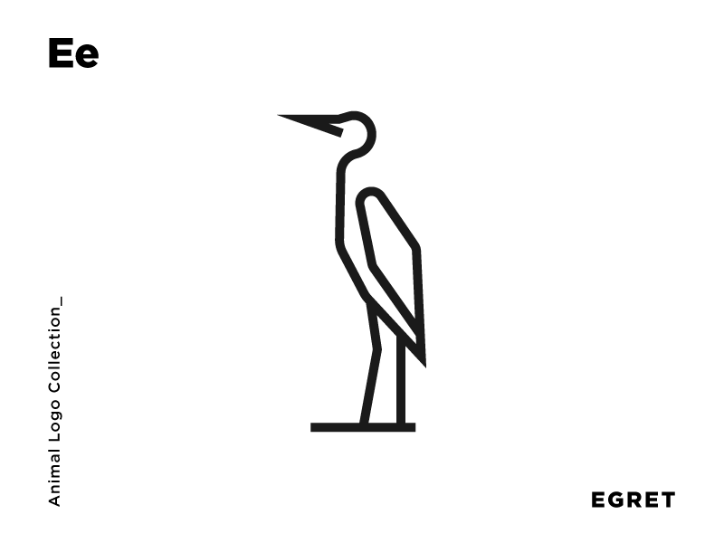 Egret Logo - E for Egret by Abdulsamad Umar on Dribbble