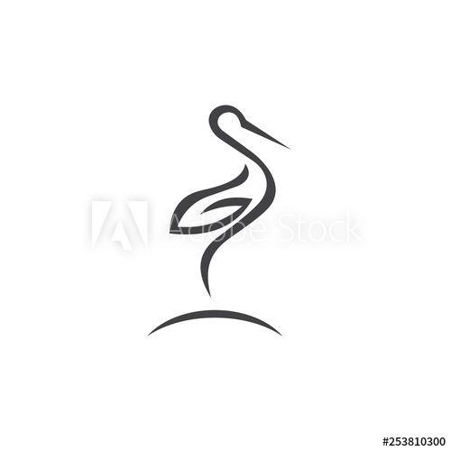 Egret Logo - egret logo vector - Buy this stock vector and explore similar ...