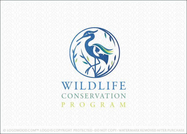Egret Logo - Egret World Conservation | Readymade Logos for Sale