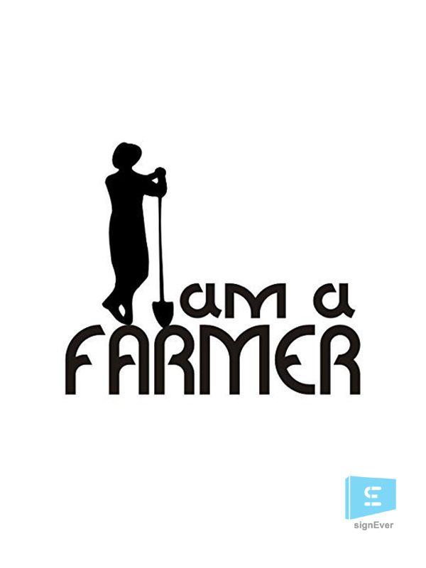 Farmer Logo - I Am Farmer Logo Royal Enfield Bike Sticker