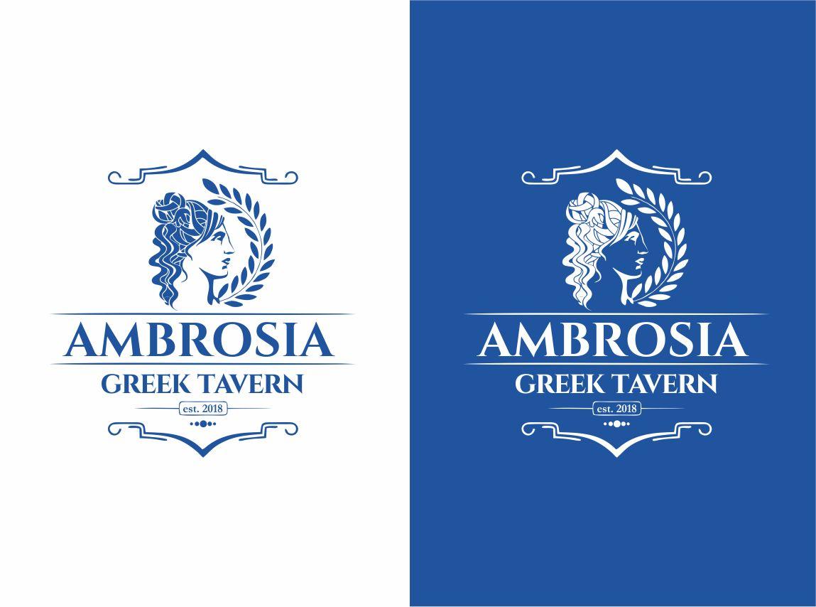 Greek Logo - Ambrosia Greek Tavern Logo Designs for Ambrosia Greek Tavern