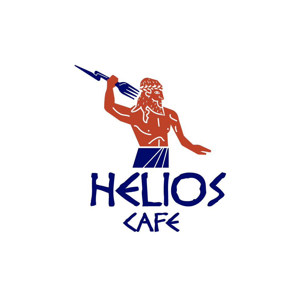 Greek Logo - SOLD: Helios Cafe Restaurant Zeus Logo