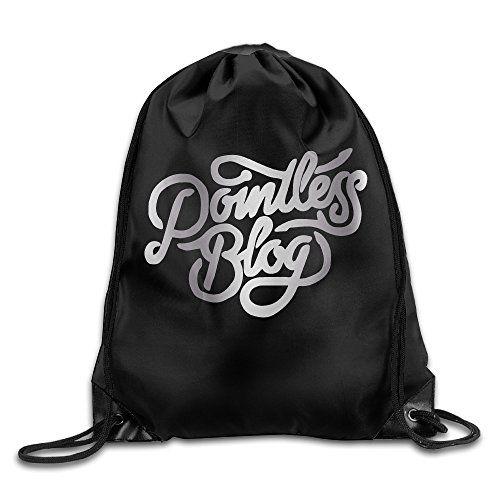 PointlessBlog Logo - Pointlessblog Logo Platinum Style Drawstring Backpack Bag