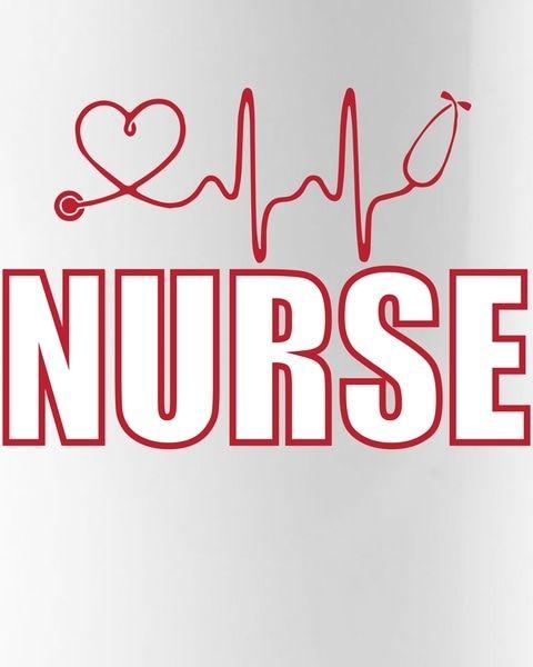 Nurses Logo - Nurse Heartbeat Logo Coffee Mug