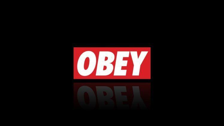 Obey Logo - obey, Red, Black, Brand, Logo HD Wallpaper / Desktop and Mobile