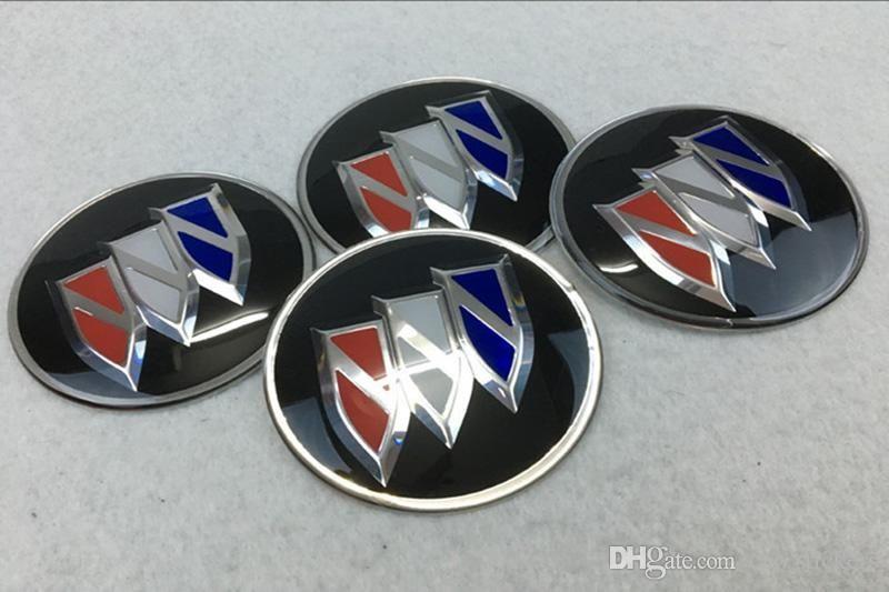 Alloy Logo - 56.5mm 65mm Buick logo Car Wheel Center Hub Caps sticker Aluminum alloy  Badge emblem covers decal styling FOR LaCrosse Regal Verano