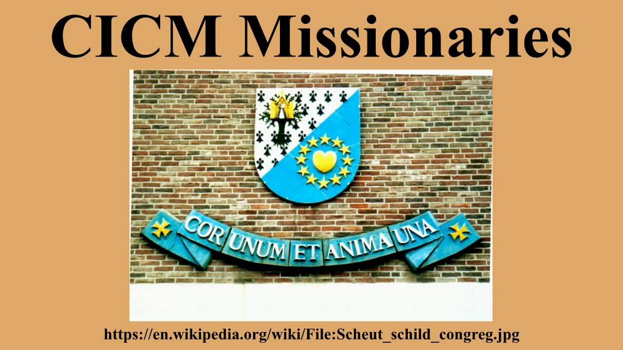 Cicm Logo - CICM Missionaries