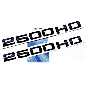 2500HD Logo - Yoaoo® 2pcs OEM Black 2500HD 2500 HD Nameplates Emblems Badges Alloy Glossy  for Gm Silverado Sierra