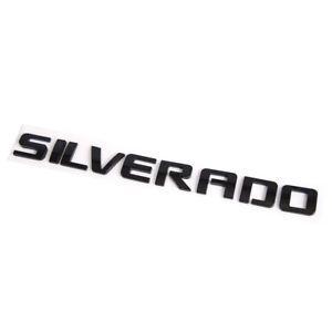 2500HD Logo - 3D Gloss Black SILVERADO Emblem Badge 3D Nameplate Letter 1500 ...