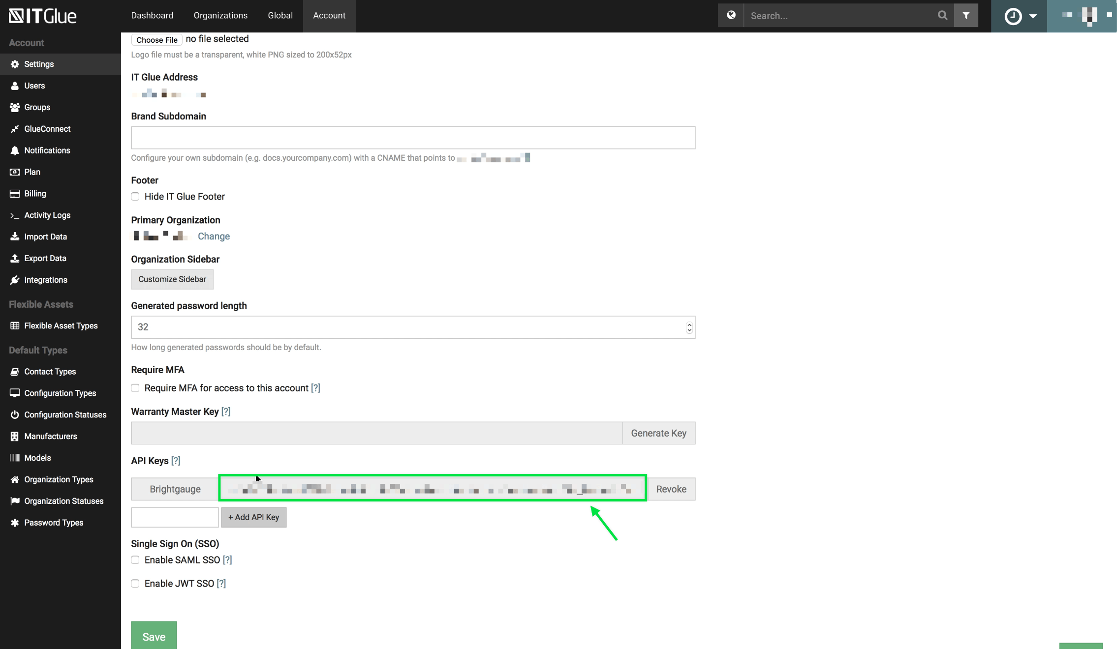 Itglue Logo - Connecting to IT Glue – BrightGauge Support