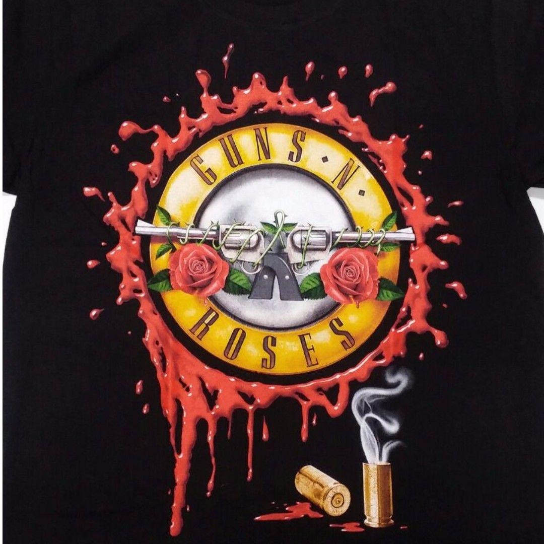 GNR Logo - GNR Guns N Roses-Logo T-shirt Rock Band Merch S/M/L/XL