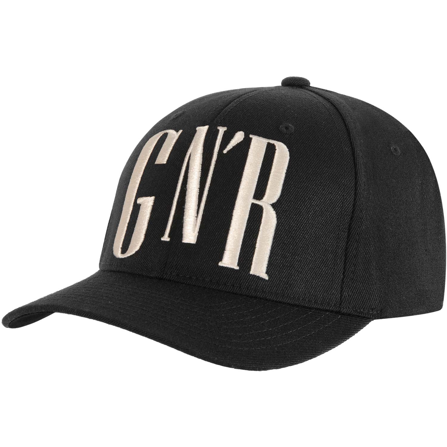 GNR Logo - Guns N Roses Men's GNR Logo Dad Hat Baseball Cap Large / X-Large Black