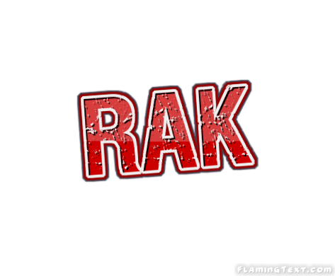 Rak Logo - Rak Logo. Free Name Design Tool from Flaming Text