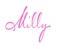 Milly Logo - Milly logo. Branding. Fancy writing, Best friend drawings