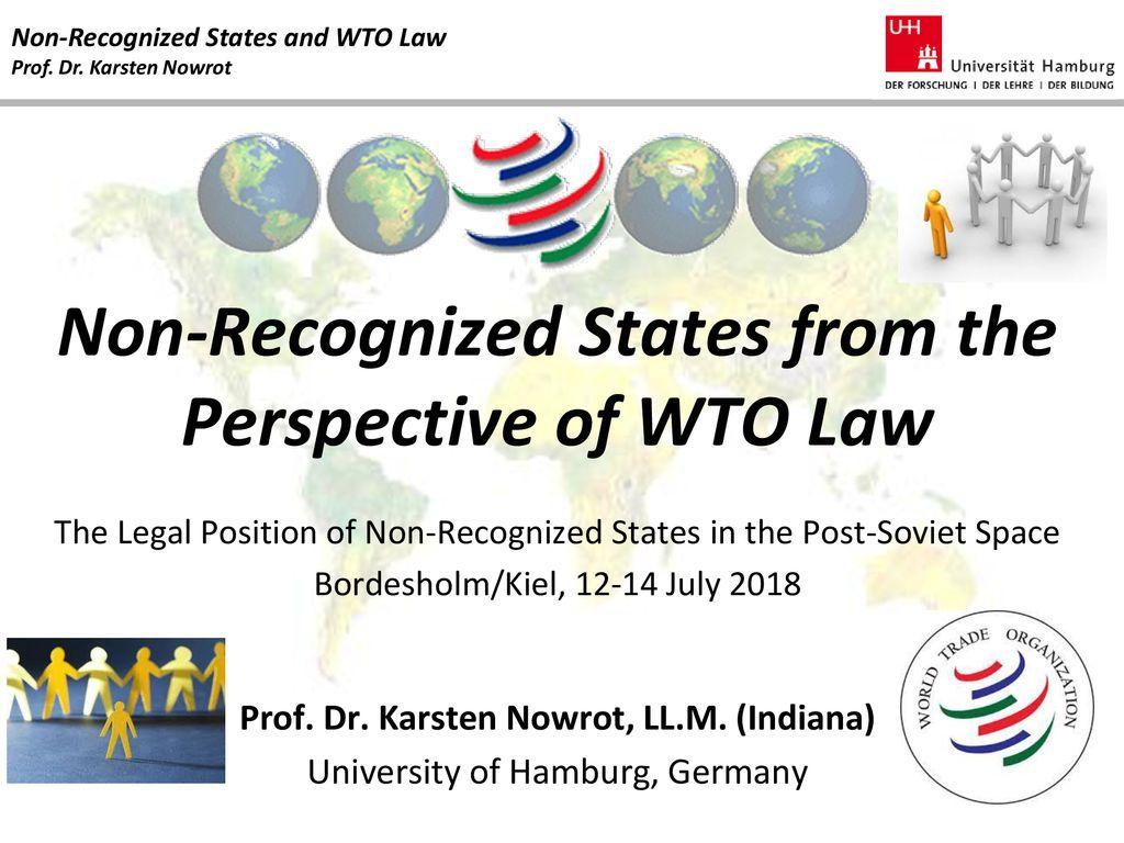 Non-Recognized Logo - Non-Recognized States from the Perspective of WTO Law - ppt download