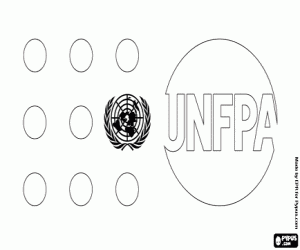 UNFPA Logo - Logo of UNFPA, UN coloring page printable game