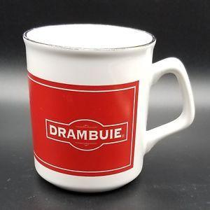 Drambuie Logo - Details about Drambuie Logo Gold Rimmed Red and White Coffee Tea Mug Cup M2