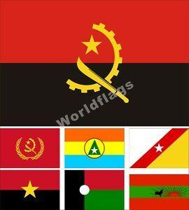 FNLA Logo - Details about Angola Flag 3X5FT Presidential Cabinda FNLA MPLA PRS UNITA Political Party