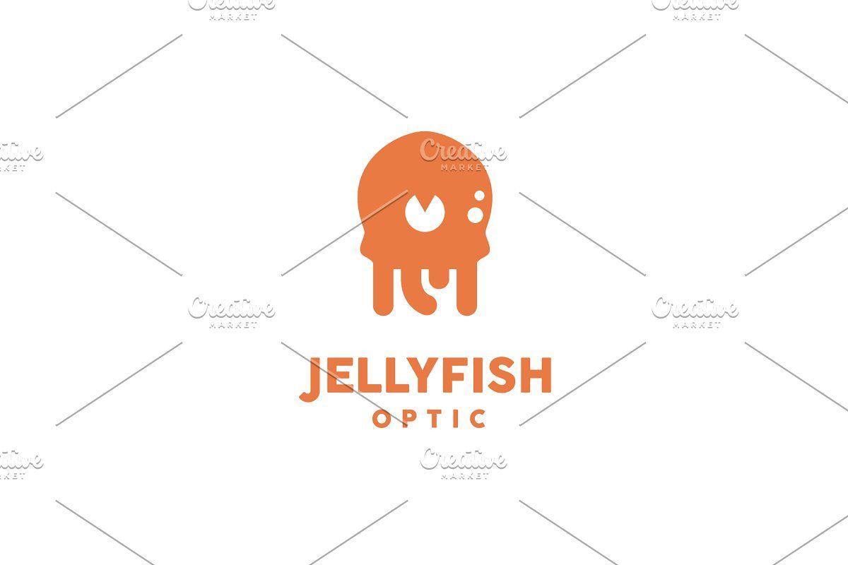 Jellyfish Logo - Squid / Jellyfish & optical eye logo