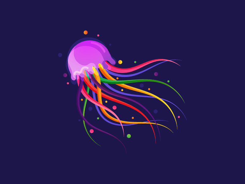 Jellyfish Logo - Jellyfish Trip by Prashanth on Dribbble